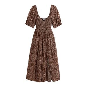 Abercrombie & Fitch Brown Floral Midi Dress